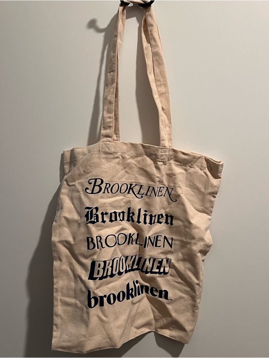 Brooklinen Handbags - Brooklinen Canvas Tote Bag Logo Print Reusable Shopper Neutral